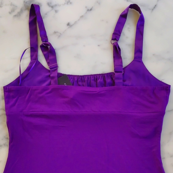 NWT. The Limited Rayon Spandex with Satin Trim and Sparkle Decor Cami. - Picture 7 of 7